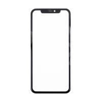 Стекло для переклейки iPhone 11 (A2221) с OCA пленкой + рамка Черный - OR (Feaglet)