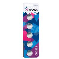 Батарейка CR2032 Космос Lithium 3V (5 шт. в блистере)