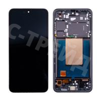 Дисплей для Samsung Galaxy S24 FE (S721B) модуль с рамкой Черный - (OLED) (Full Size)