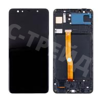 Дисплей для Samsung Galaxy A7 2018 (A750F) модуль с рамкой Черный - (OLED)