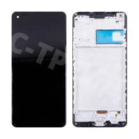 Дисплей для Samsung Galaxy A21s (A217F) модуль c рамкой Черный - Оптима