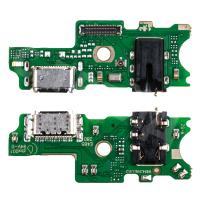 Шлейф для Infinix Note 10 Pro (X695C) плата на системный разъем/разъем гарнитуры/микрофон