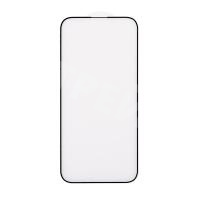 Защитное стекло "Матовое" для iPhone 14 Pro Max Черный (Закалённое, полное покрытие)