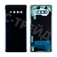 Задняя крышка для Samsung Galaxy S10+ (G975F) Черный - Премиум