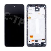 Дисплей для Samsung Galaxy A52/A52 5G/A52s 5G (A525F/A526B/A528B) модуль с рамкой Черный - (OLED) (Full Size)