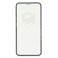 Защитное стекло "Тонкое" для iPhone Xr/11 Черный (Полное покрытие 0,25 мм)