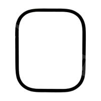 Стекло для переклейки Apple Watch Ultra 1/2 (49 мм) сапфировое Черный