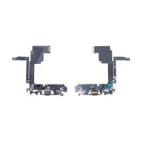 Шлейф для iPhone 15 Pro (A3102) на системный разъем/микрофон Черный - Премиум