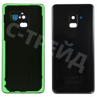Задняя крышка для Samsung Galaxy A8 2018 (A530F) Черный - Премиум