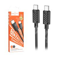 Кабель Type-C - Type-C Hoco X88 (5A, 60W) Черный