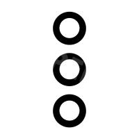 Стекло камеры для Samsung Galaxy A54 5G (A546E) (комплект 3 шт.) Черный