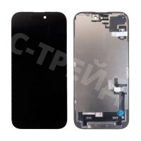 Дисплей для iPhone 15 (A3090) в сборе с тачскрином Черный - (In-Cell, Full HD) (с верификацией = с привязкой без ошибки)
