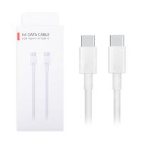 Кабель Type-C - Type-C Huawei (6A, 88W, чип SuperCharger) Белый - OR