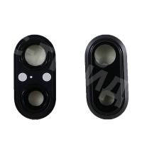 Стекло камеры для iPhone 8 Plus в сборе с рамкой Черный