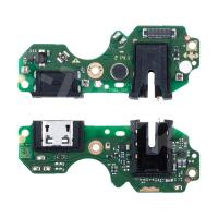 Шлейф для Tecno Spark 8C (KG5n) плата на системный разъем/разъем гарнитуры/микрофон - Премиум