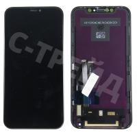 Дисплей для iPhone Xr в сборе с тачскрином Черный - Оптима