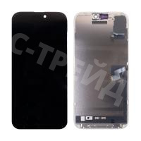 Дисплей для iPhone 16 Pro Max (A3296) в сборе с тачскрином Черный - OR (SP) (с верификацией “Новая запчасть”)