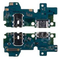 Шлейф для Samsung Galaxy M32/M22 (M325F/M225F) плата на системный разъем/разъем гарнитуры/микрофон - Премиум