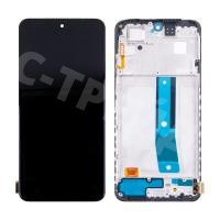 Дисплей для Xiaomi Redmi Note 11 (2201117TY) модуль с рамкой Черный - (OLED)