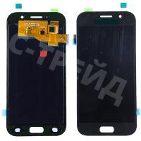 Дисплей для Samsung Galaxy A5 2017 (A520F) в сборе с тачскрином Черный (OLED)