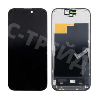 Дисплей для iPhone 15 Pro (A3102) в сборе с тачскрином Черный - (In-Cell) Стандарт