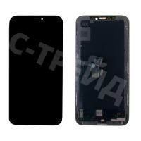 Дисплей для iPhone X (A1865/A1901) в сборе с тачскрином Черный - (Hard OLED) Стандарт (COG)
