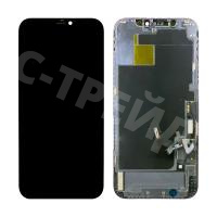 Дисплей для iPhone 12/12 Pro (A2403/A2407) в сборе с тачскрином Черный - (In-Cell, Full HD) (с верификацией = с привязкой без ошибки)