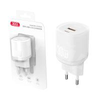 Сетевое зарядное устройство USB/Type-C XO L151 (30W, QС3.0, PD, 2 порта) Белый