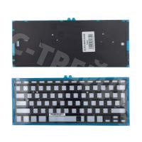 Подсветка клавиатуры для ноутбука MacBook Air 13" A1369/A1466 (2011-2017, Г-образный Enter RU) Черный