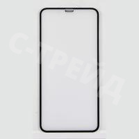 Защитное стекло "Оптима" для iPhone Xs Max/11 Pro Max Черный (Закалённое, полное покрытие)