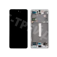 Дисплей для Samsung Galaxy S21 FE (G990B) модуль с рамкой Белый - OR (SP)