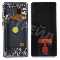 Дисплей для Samsung Galaxy Note 10 Lite (N770F) модуль с рамкой Черный - OR (SP)