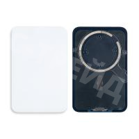 Задняя крышка для iPhone 17 Pro Max (A3526) Серебро (стекло, монолит, MagSafe, логотип) - Премиум