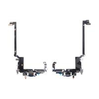 Шлейф для iPhone 17 Pro Max (A3526) на системный разъем/микрофон Синий - Премиум