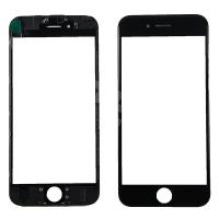 Стекло для переклейки iPhone 6S с OCA пленкой + рамка Черный - OR (Mitsubishi)