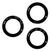 Стекло камеры для Samsung Galaxy S21/S21+ (G991B/G996B) (комплект 3 шт.) Черный