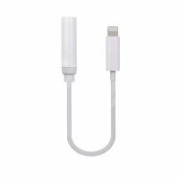 Адаптер Lightning - "3,5 мм" Jack (10.5 см, для iPhone) Белый