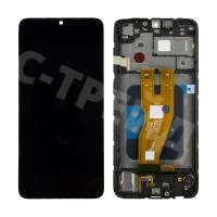 Дисплей для Samsung Galaxy A05 (A055F) модуль c рамкой Черный - OR Ref. (SP)