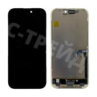 Дисплей для iPhone 16 Pro (A3293) в сборе с тачскрином Черный - (Hard OLED, Full HD) (площадка под IC)