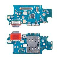 Шлейф для Samsung Galaxy S24+ (S926E/Asia/America version) плата системный разъем/разъем SIM/микрофон - Премиум