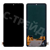 Дисплей для Xiaomi Poco F4 (22021211RG) в сборе с тачскрином Черный - (OLED)