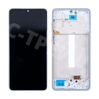 Дисплей для Samsung Galaxy A33 5G (A336B) модуль с рамкой Голубой - (OLED)