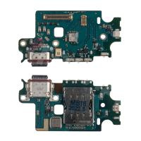 Шлейф для Samsung Galaxy S22+ (S906B/EU version) плата системный разъем/разъем SIM/микрофон - Премиум