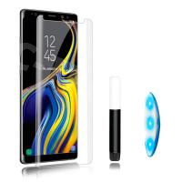 Защитное стекло "UV комплект" для Samsung Galaxy S21 Ultra (G998B) (клей, лампа)