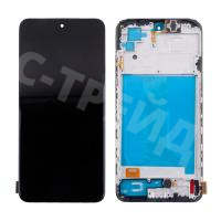 Дисплей для Xiaomi Redmi Note 10/10S/Poco M5s (M2101K7AG/M2101K7BNY/M2102K7AG/2207117BPG) модуль с рамкой Черный - (In-Cell) - Премиум