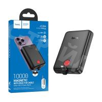 Внешний Аккумулятор (Power Bank) Hoco J133A 10000 mAh (20W, PD, Type-C, встроенный кабель Lightning) Черный