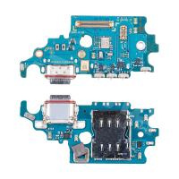 Шлейф для Samsung Galaxy S21 (G991U/America/EU version) плата системный разъем/разъем SIM/микрофон - Премиум