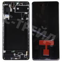 Дисплей для Samsung Galaxy A71 (A715F) модуль с рамкой Черный - OR (SP)
