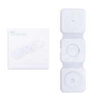 Беспроводное зарядное устройство 3 в 1 (для смартфона + гарнитуры + iWatch, MagSafe) Белый