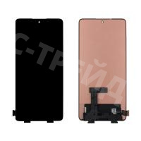 Дисплей для Xiaomi 11T/11T Pro (21081111RG/2107113SG) в сборе с тачскрином Черный - (OLED)
